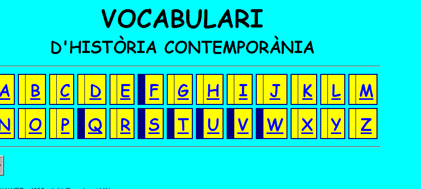 Vocabulari d´Història Contemporània | Recurso educativo 34083