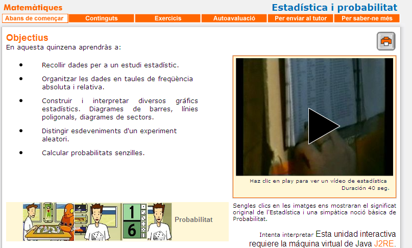 Estadística i probabilitat | Recurso educativo 34465