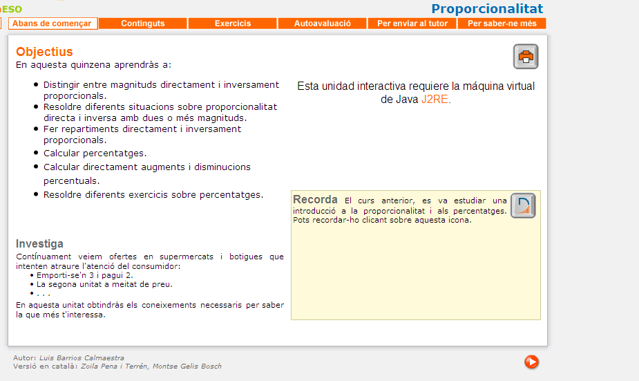 Proporcionalitat | Recurso educativo 34477