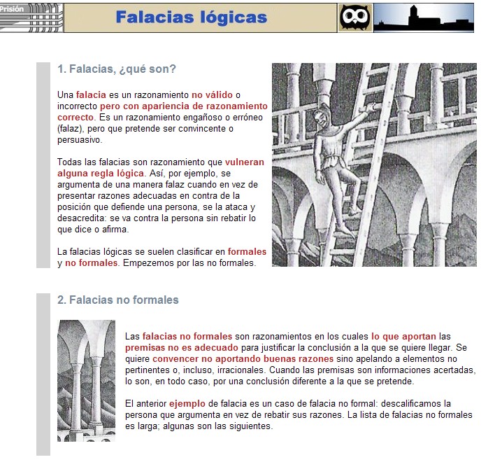 Falacias lógicas | Recurso educativo 34746