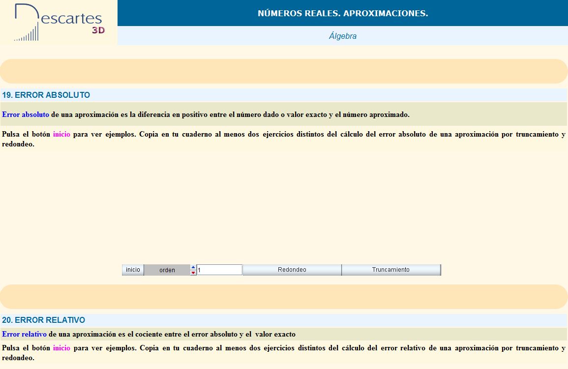 Error absoluto y relativo | Recurso educativo 35125