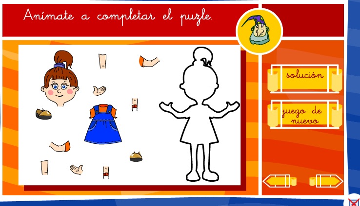 Puzzle del cuerpo humano | Recurso educativo 35556