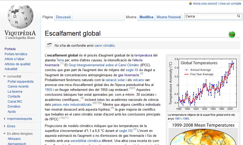 Escalfament global | Recurso educativo 35571