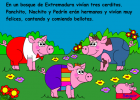 Cuento interactivo: Los tres cerditos | Recurso educativo 36188