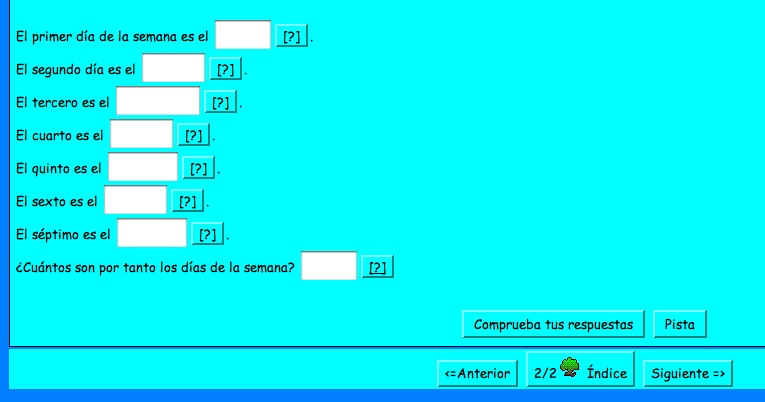 Los días de la semana | Recurso educativo 36299