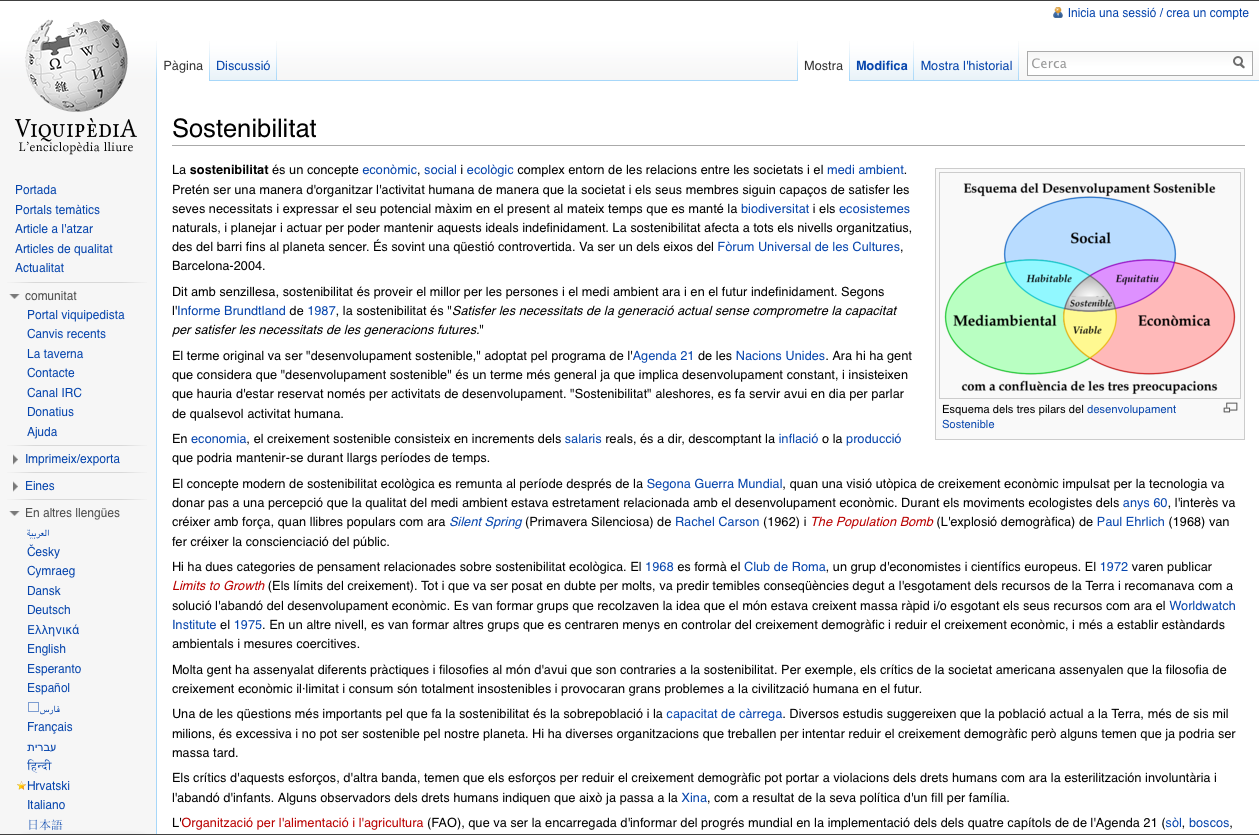 Sostenibilitat | Recurso educativo 36333