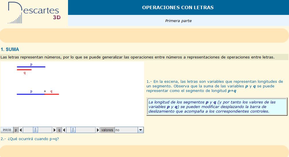 Suma de expresiones algebraicas | Recurso educativo 36765