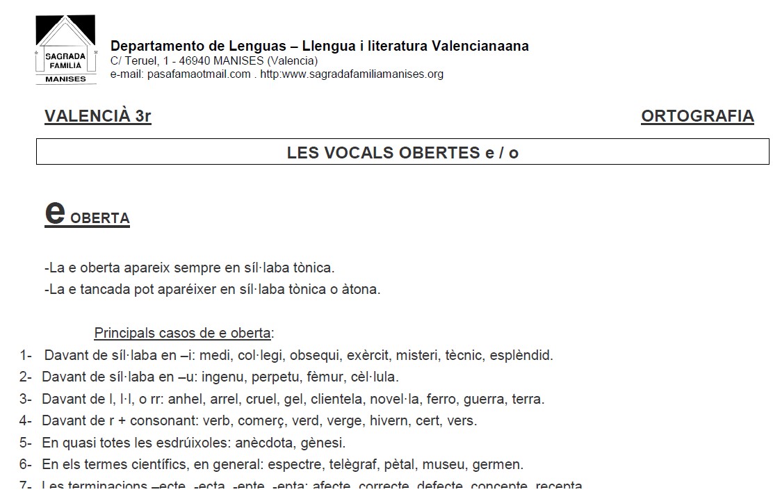 Les vocals obertes E/O | Recurso educativo 36819