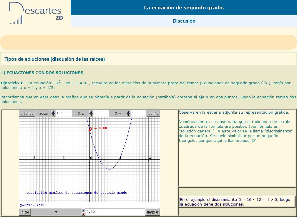 Representación gráfica de la solución de una ecuación | Recurso educativo 36826