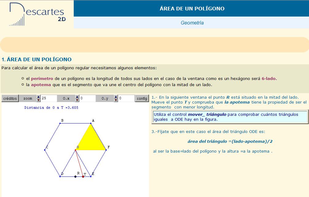 Área de un polígono | Recurso educativo 37194