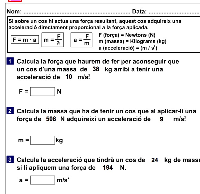 La Segona llei de Newton: llei fonamental de la dinàmica | Recurso educativo 38483