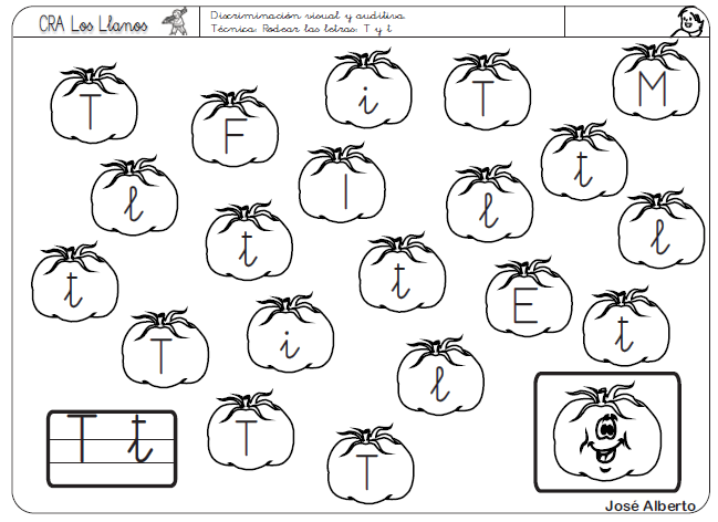 Discriminación visual: T | Recurso educativo 39698