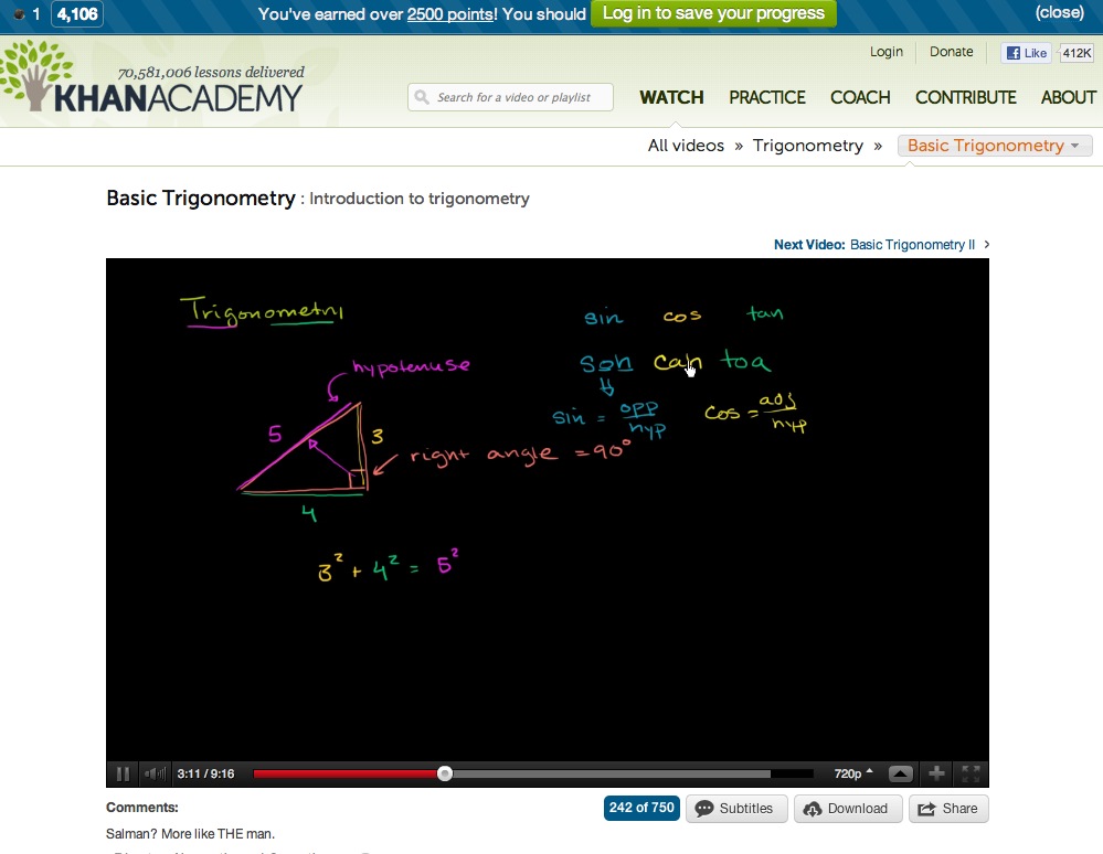 Video: Basic Trigonometry | Recurso educativo 40284