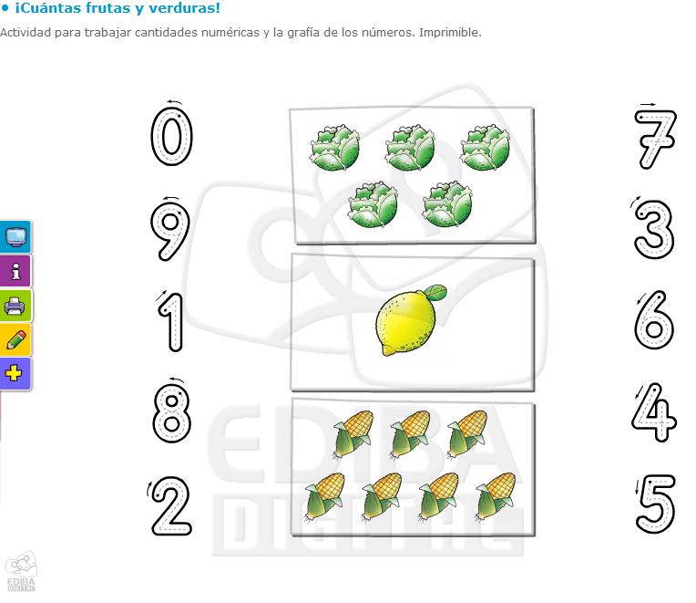 ¡Cuántas frutas y verduras! | Recurso educativo 40375