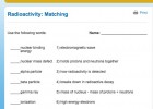 Radioactivity: Matching | Recurso educativo 42400