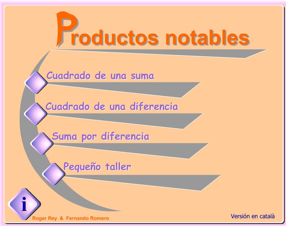 Productos notables | Recurso educativo 42974