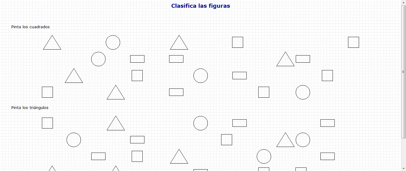 Clasifica las figuras | Recurso educativo 43181