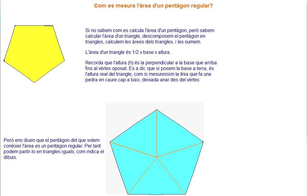 Àrea d'un polígon regular | Recurso educativo 44369