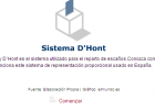 Sistema d´Hont | Recurso educativo 45289