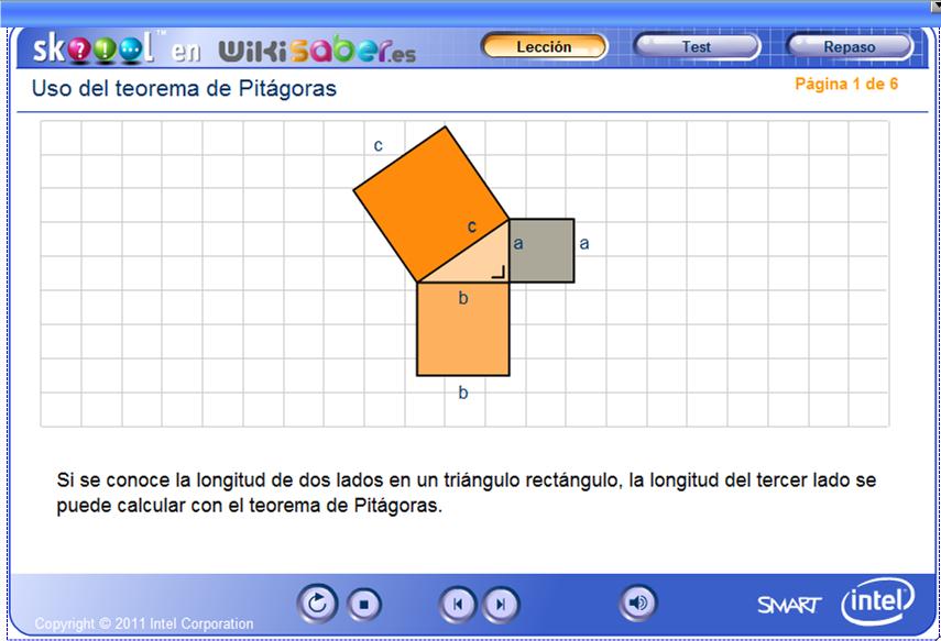 Uso del teorema de Pitágoras | Recurso educativo 48388