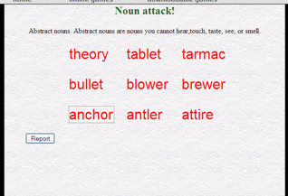 Game: Noun atttack | Recurso educativo 48811