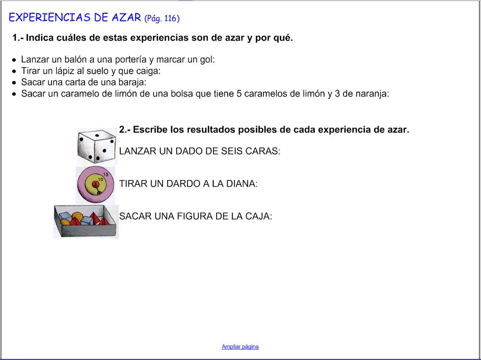 Azar y probabilidad | Recurso educativo 48845