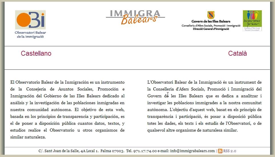 Observatori de la inmigració de les Illes Balears | Recurso educativo 49026