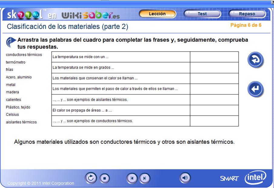 Clasificación de los materiales II | Recurso educativo 49489