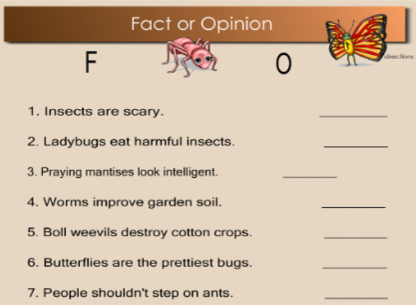 Fact or opinion | Recurso educativo 50546