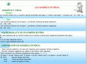 Números enteros | Recurso educativo 25314
