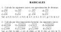 Ejercicios  refuerzo 4º ESO: Números radicales | Recurso educativo 8443