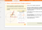 Raons trigonomètriques d'angles qualssevol: Sinus d'un angle qualsevol | Recurso educativo 76389