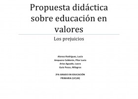 Actividad educar en valores | Recurso educativo 93949