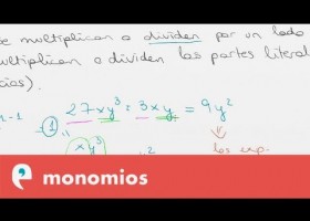 Operaciones con monomios | Recurso educativo 107800