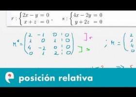 Posición relativa de dos rectas coincidentes (ejercicio) | Recurso educativo 109318