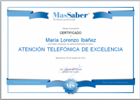 Curso de Ofrece una atención telefónica de excelencia | MasSaber | Recurso educativo 114096