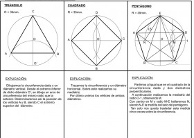 Construccion paso a paso de poligonos inscritos | Recurso educativo 119306