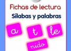 Fichas de lectura de sílabas y palabras para descargar - Familia y Cole | Recurso educativo 682034