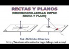 PERPENDICULARIDAD ENTRE RECTA Y PLANO | Recurso educativo 682722