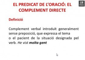 El complement directe | Recurso educativo 684034