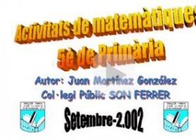 Activitats matemàtiques de 5è de primària | Recurso educativo 685113