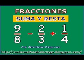 SUMA Y RESTA DE FRACCIONES | Recurso educativo 725223