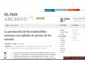 La producción de biocombustibles amenaza con subidas de precios | Recurso educativo 735009