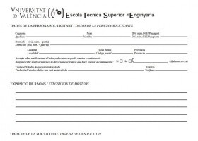 Model de sol·licitud | Recurso educativo 735488