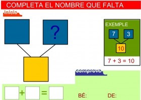 Completa la suma | Recurso educativo 738305