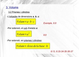 Els cossos geomètrics. Àrees i volums | Recurso educativo 738903