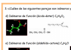 exercicis d'estereoisomeria | Recurso educativo 741968