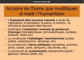 El medi i l'activitat humana | Recurso educativo 743075