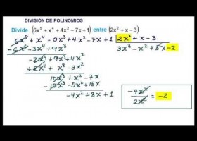 DIVISIÓN DE POLINOMIOS - METODO CLASICO | Recurso educativo 748372
