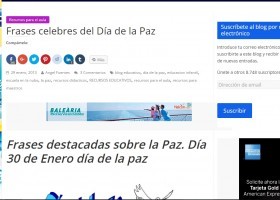 Frases celebres del Día de la Paz | Recurso educativo 750755